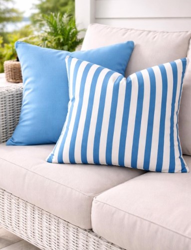 Striped Outdoor Throw Pillows