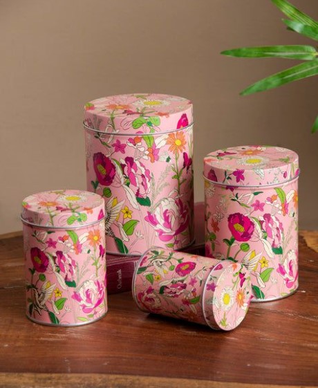Style Patterned Storage Canisters