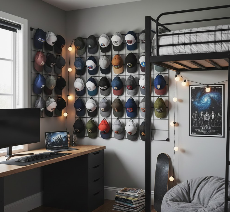 Stylish Cap Collection Display