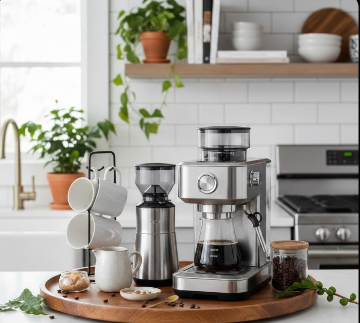  Stylish Coffee Station with Essentials