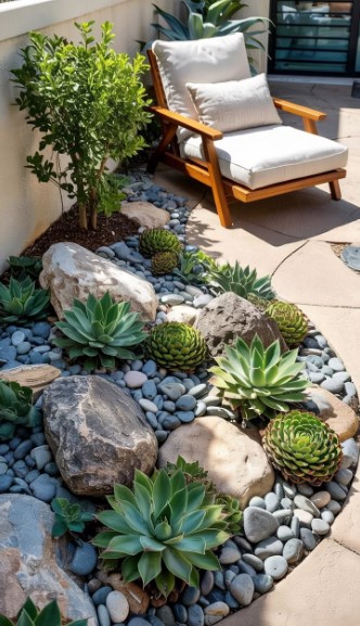 Succulent Rock Garden