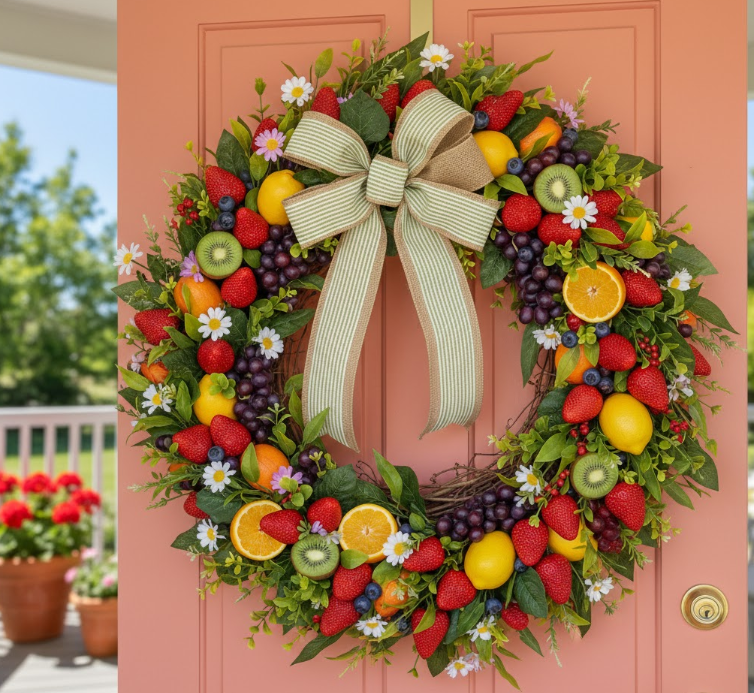 Summer Fruit Wreath