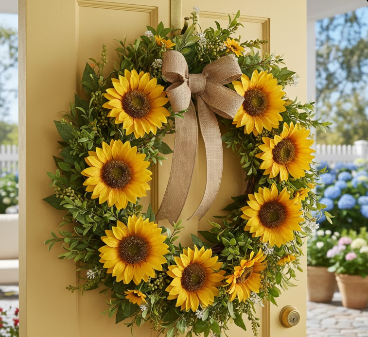 Sunflower Summer Wreath