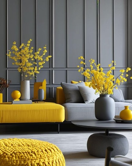 Sunny Yellow and Grey Modernity