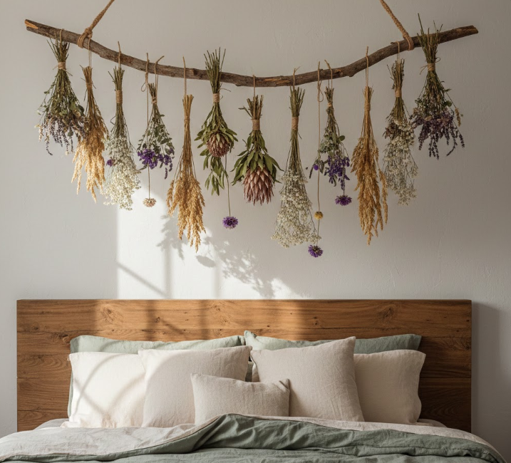 Suspended Dried Flowers