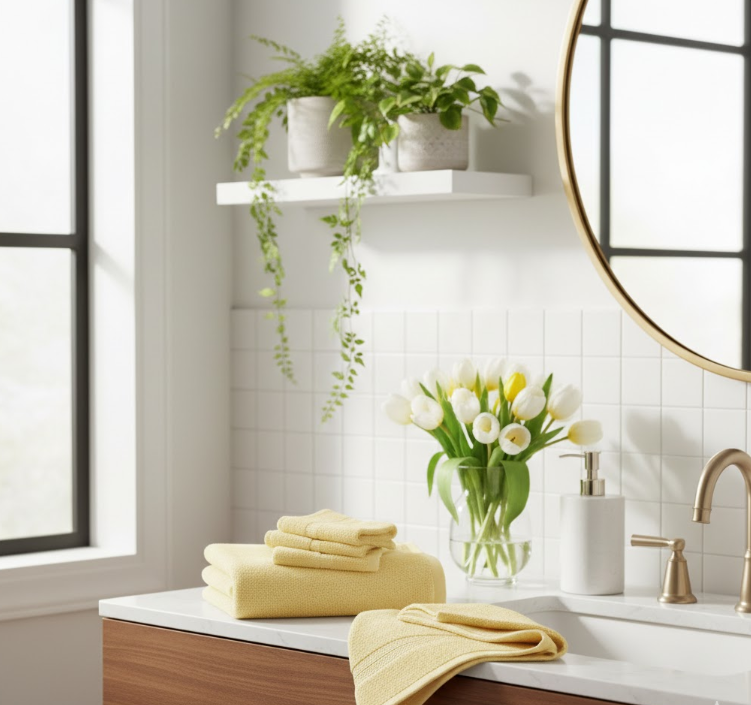 Swap in Pastel Yellow Hand Towels