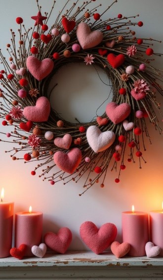 Sweet Mantel Decor Idea