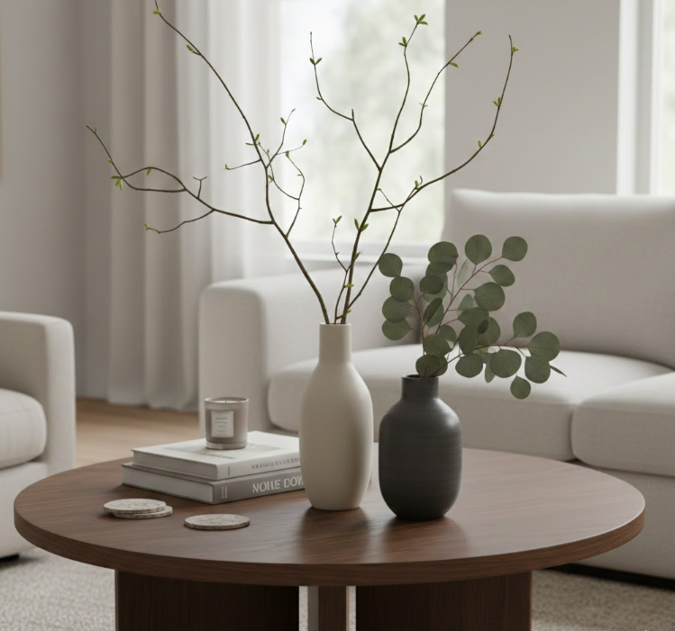 Tall Vases with Branches