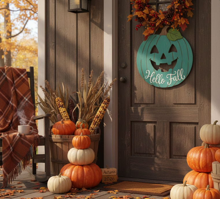 Teal Pumpkin Hello Fall