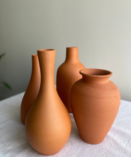 Terracotta Organic Clay Vases