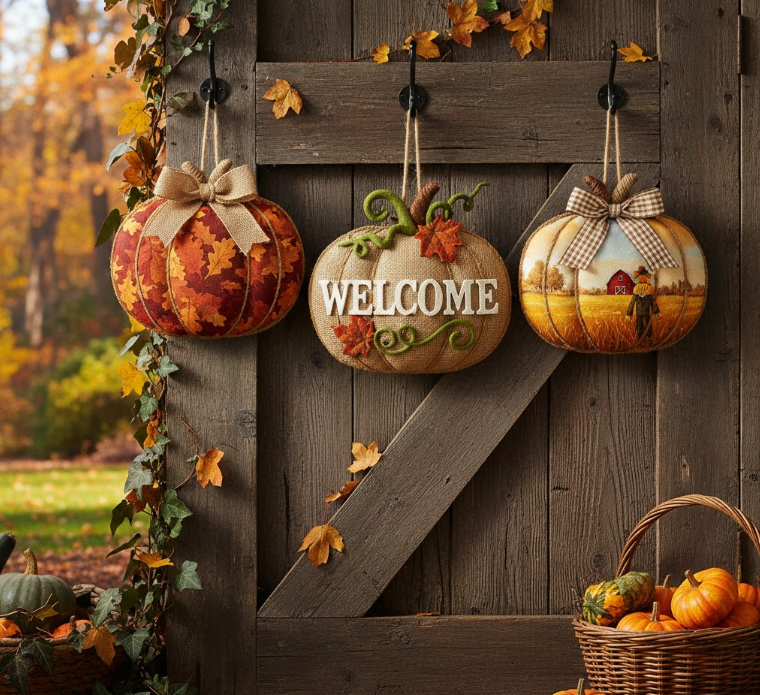 Three Pumpkin Row Welcome