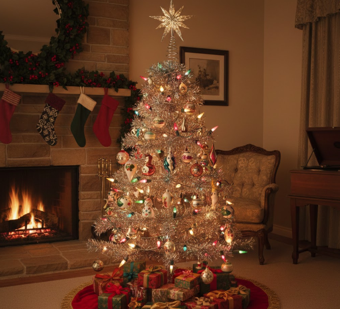Tinsel Christmas Tree