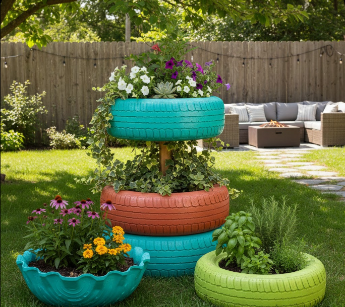 Tire Planters 