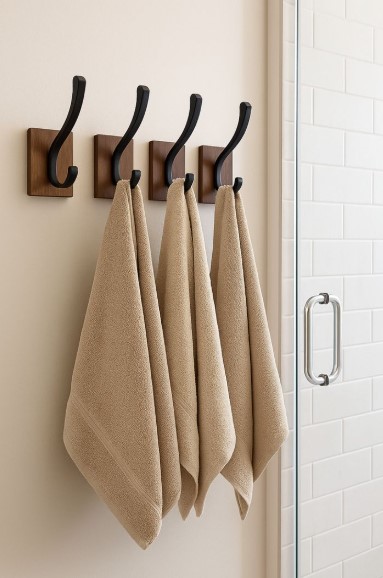 Towel Hooks Instead of Bars