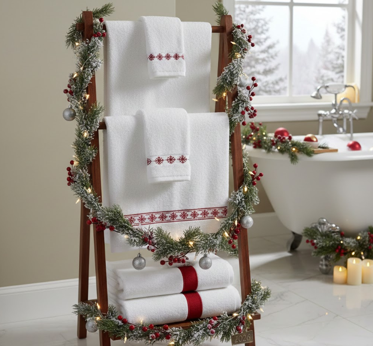 Towel Rack Décor