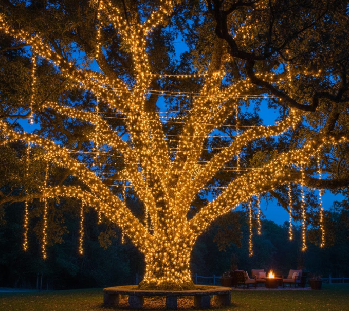 Tree-Wrapped Lighting