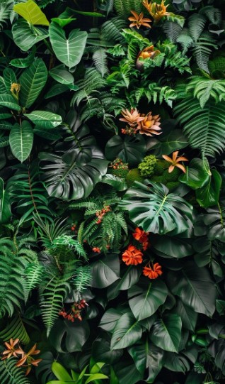 Tropical Leaf Display