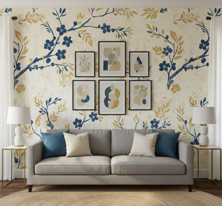 Try Stencil-Style Wallpapers