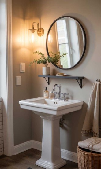 Try a Pedestal Sink