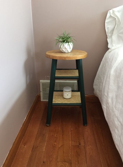 Turn a Stool Into a Nightstand