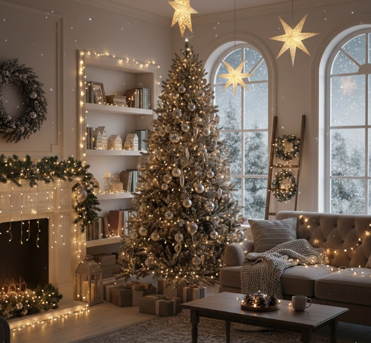 Twinkling String Lights in Every Room