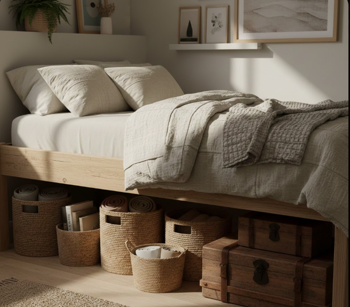  Under-Bed Baskets and Trunks