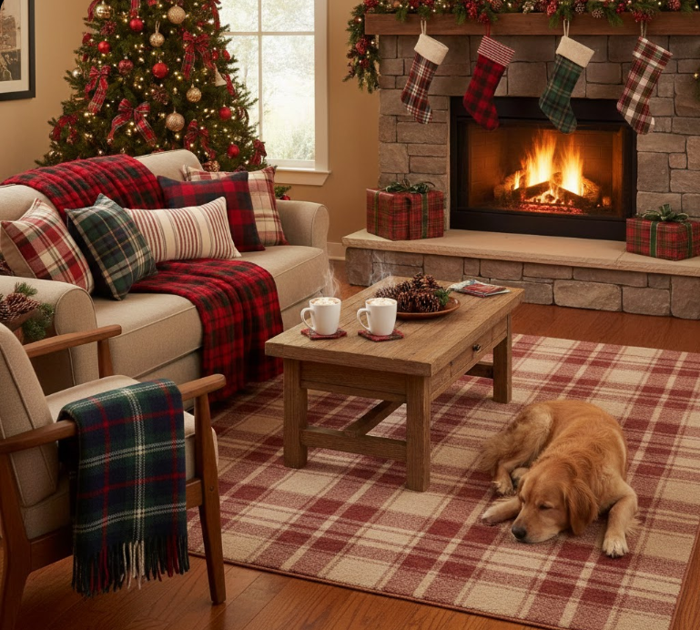 Use Plaid and Tartan for Instant Warmth