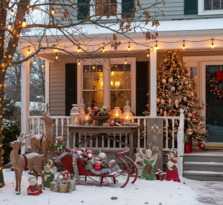 Use Vintage Holiday Decor