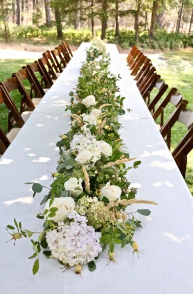 Use a Floral Table Runner