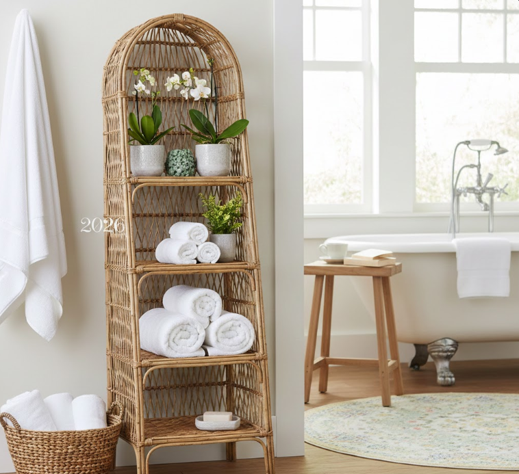  Use a Rattan Storage Ladder