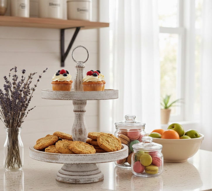 Vintage Cake Stand for Desserts or Storage