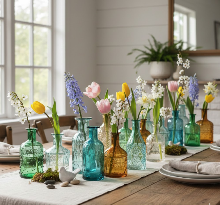 Vintage Glass Bud Vases
