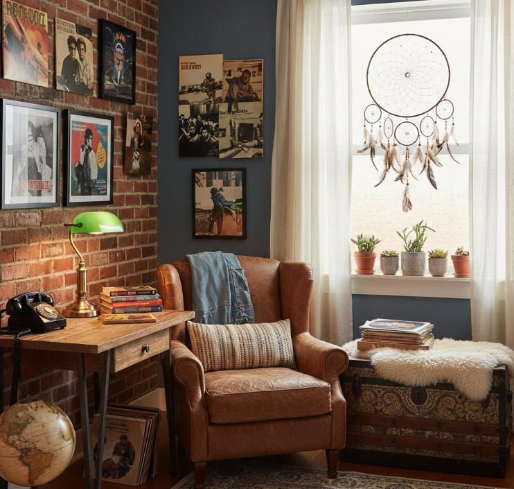 Vintage-Inspired Nook