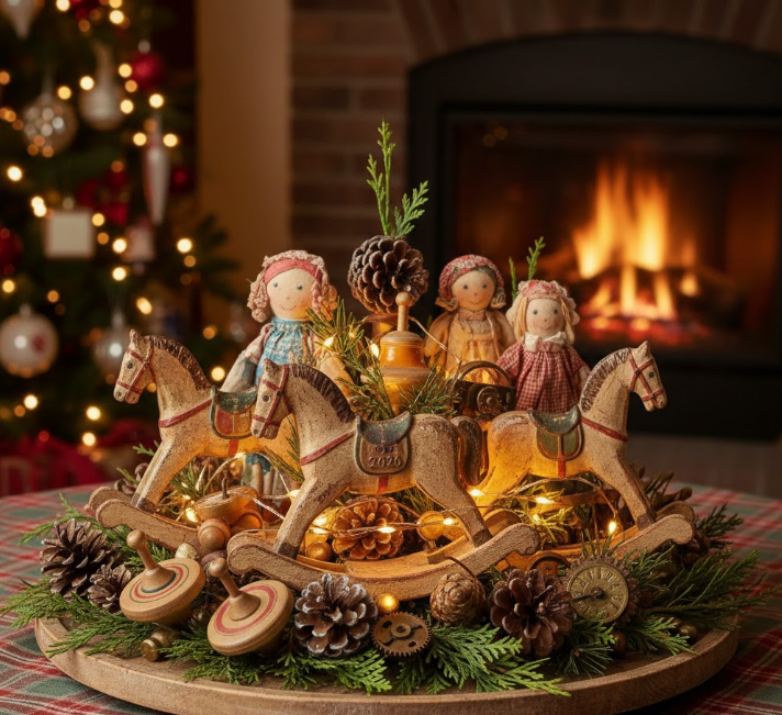 Vintage Toy Centerpiece