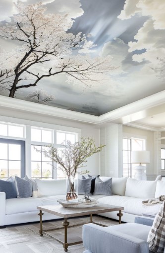 Wallpapered Ceilings