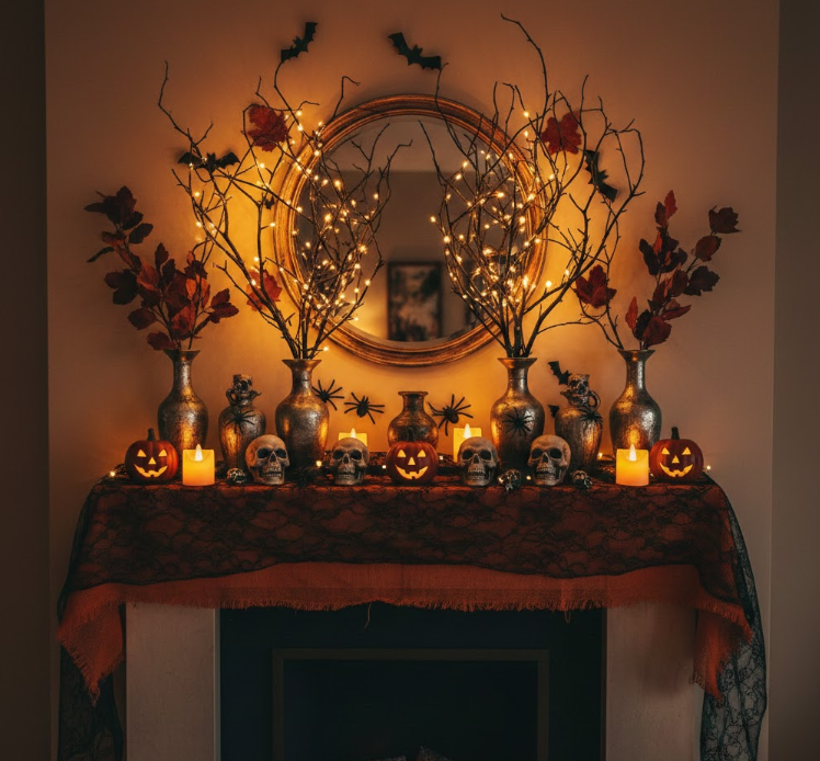Warm Lights and Spooky Branches