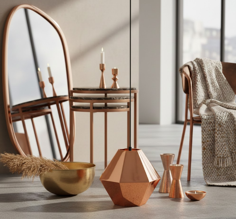 Warm Metallic Finishes