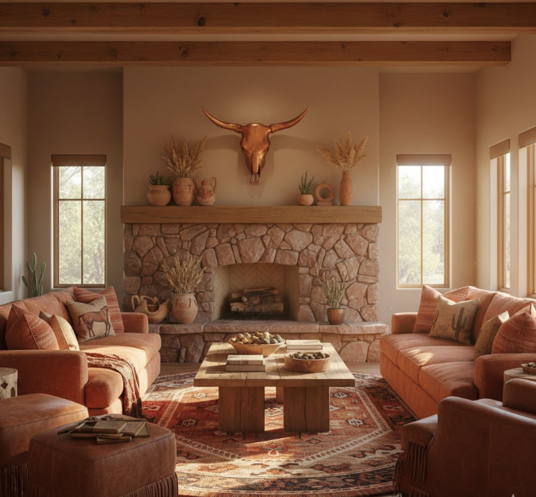 Warm Western Style With Terra Cotta Tones