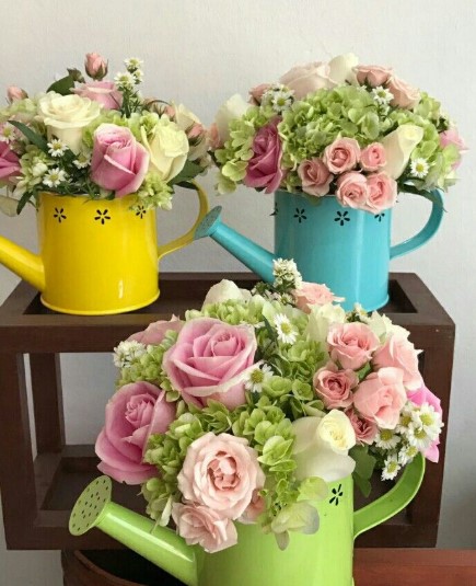 Watering Can Floral Decor