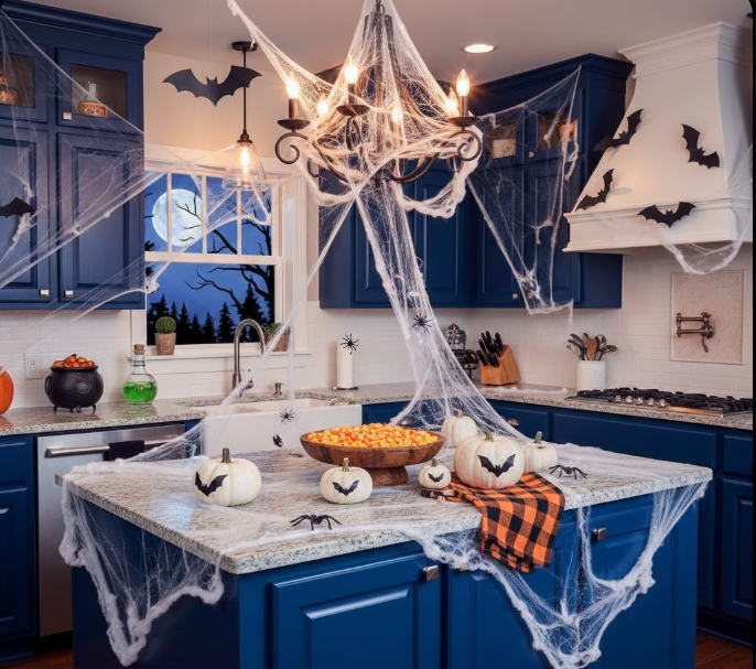  Webs, Bats, and a Blue Island