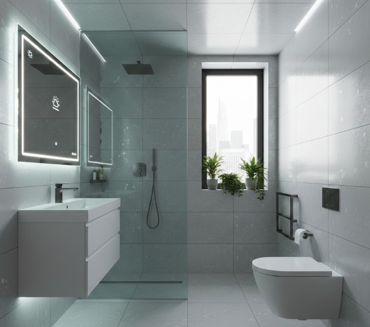 Wet Room Style for Micro Bathrooms