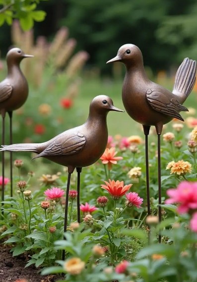 Whimsical Garden Statues for Extra Charm