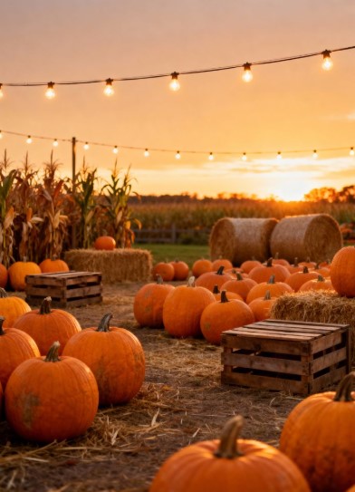 Whimsical Pumpkin Patch Aesthetic