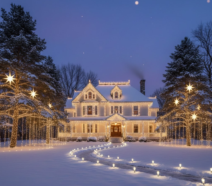 White Christmas Lights