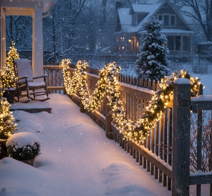 White Lighted Garland