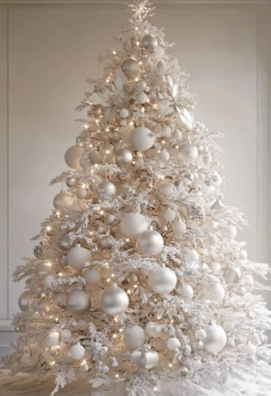 White-On-White Christmas Tree