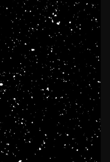 White Orbs for a Snowfall Effect