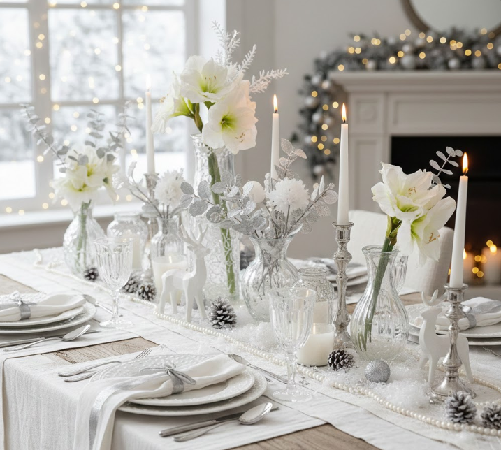  Winter Whites Tablescape