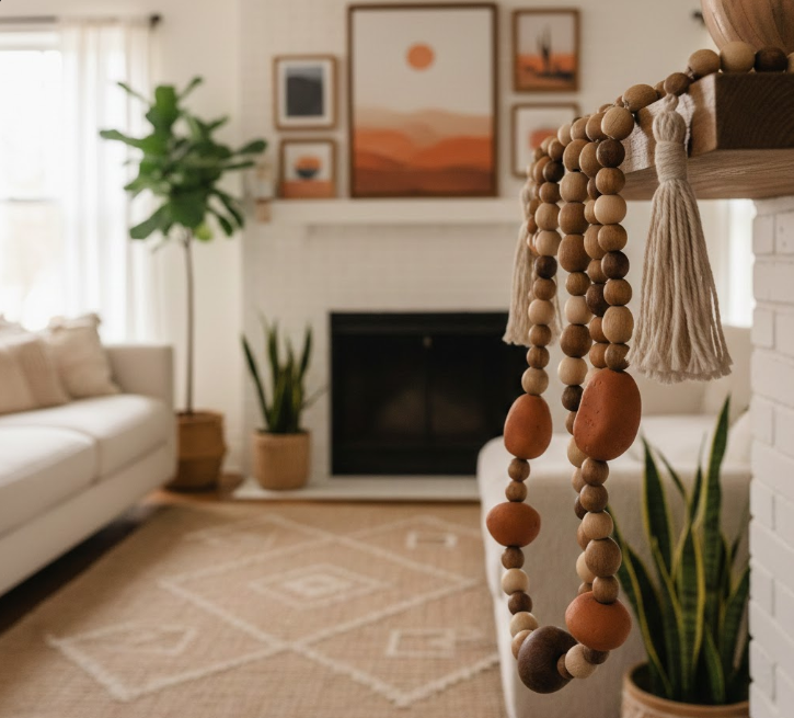  Wood Bead Garland