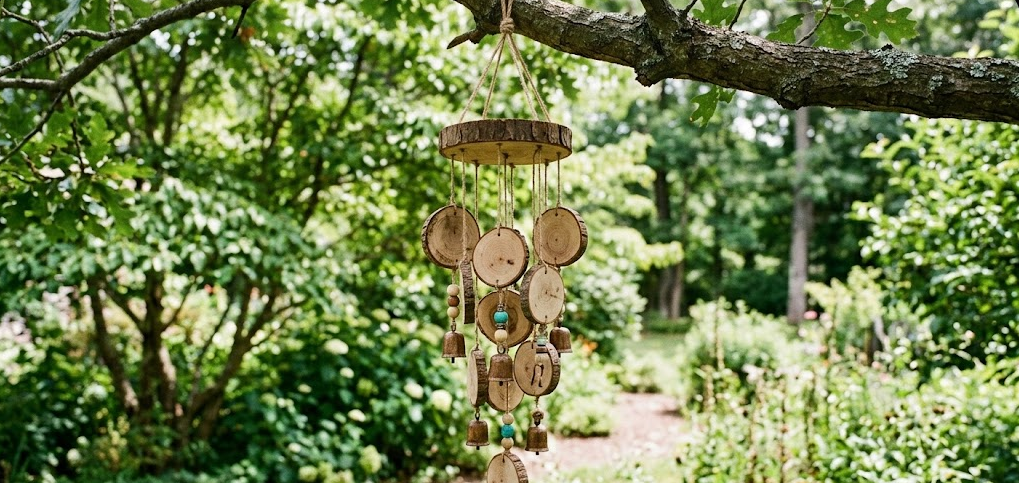 Wood Slice Wind Chimes
